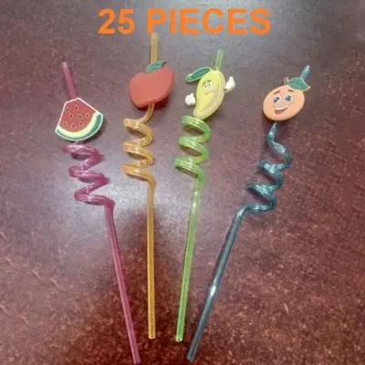 Picture of 25Pcs Straw for Kids & Party for every day Useful for Juice Drinks Home office or travel - Coffee Mug - Coffee Mug(Multicolor)