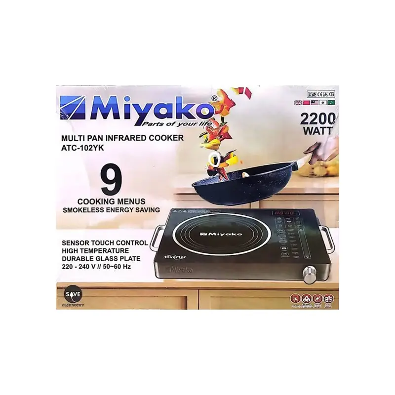 Picture of 2200W Miyako Multi Pan Infrared Cooker ATC-102YK