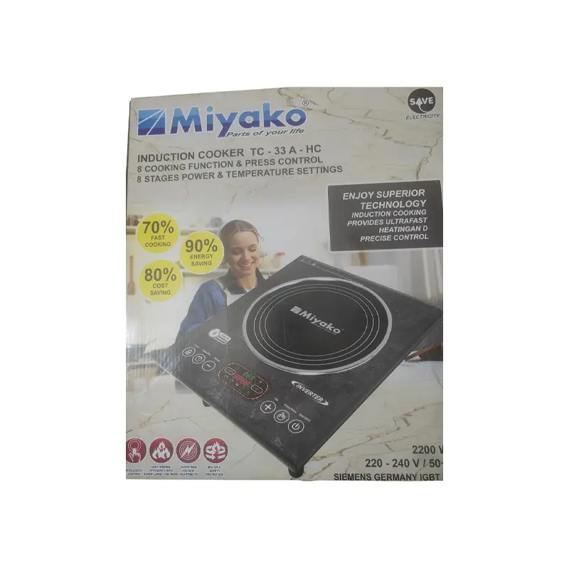 Picture of 2200 WATT Miyako Induction Cooker TC-33 A-HC (INVERTER)(MARBLE33A)