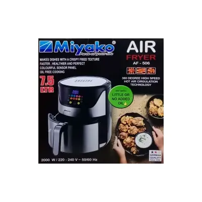 Picture of Miyako 7.5 Liter Air Fryer AF-506 Digital Touch Control Panel(Multicolor)