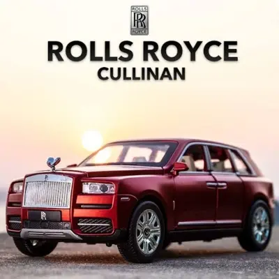 Picture of 1 PC 1:24 Rolls Royce Cullinan Diecast Metal Car Luxury SUV Alloy Model Car Simulation Sound Light Pull Back Car Toy For Kids Gift(Multicolor)