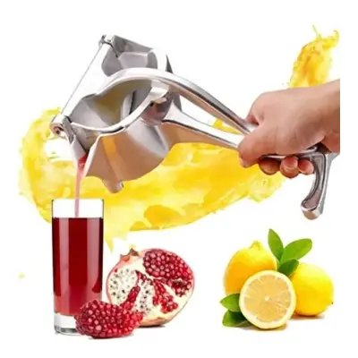 Picture of Multifunctional Real Aluminum Manual Juicer Hand Squeezer Fruit Juice Manual Juice Machine Orange Lemon Smoothie Citrus Juicer Press Fruit Machine(Silver)