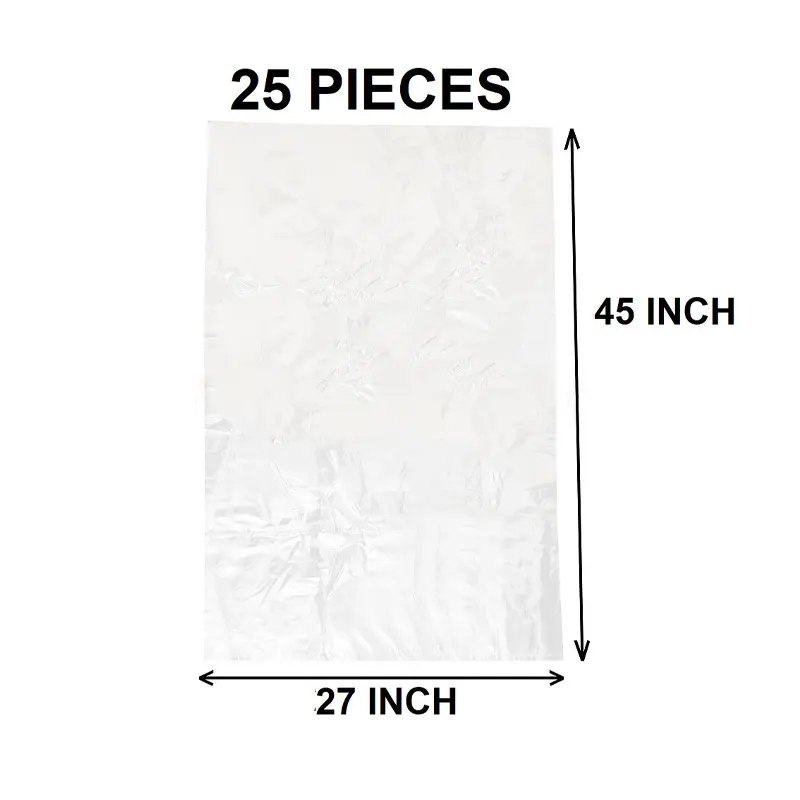 Picture of Clear (45" X27") 25PCS Trash Bag / Poly Bag / Garbage Bag / Moyla Felar Bag(Multicolor)