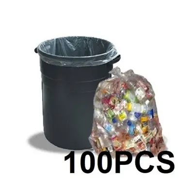 Picture of Clear (16" X12") 100PCS Trash Bag / Poly Bag / Garbage Bag / Moyla Bag / Polibag(Multicolor)