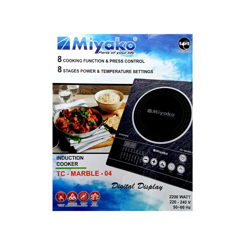 Picture of Miyako Induction Cooker TC-MARBLE04 (INVERTER) FREE COOKING POT(Mixed)