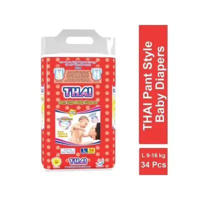 Picture of Thai Baby Diaper Pant Large (9-16 kg) 34 Pcs(21-40 Pcs)