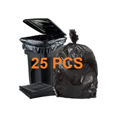Picture of Black (30" X20") 25PCS Trash Bag / Poly Bag / Garbage Bag / Moyla Felar Bag / Polibag(Multicolor)