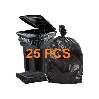 Picture of BLACK (36" X24") 25PCS Trash Bag / Poly Bag / Garbage Bag / Moyla Felar Bag / Polibag(Black)