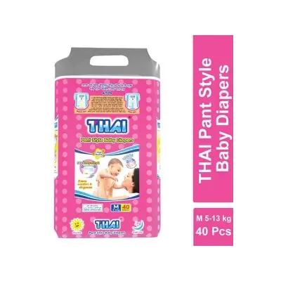 Picture of Thai Baby Diaper Pant Medium (5-13 kg) 40 Pcs(21-40 Pcs)