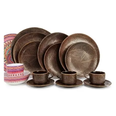 Picture of 32 Pieces Ariane Dinner Set Root Design (COLOR AS PER SUPPLY)(Multicolor)