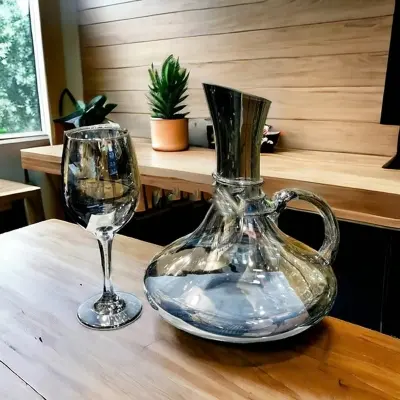 Picture of 7 Pcs Borosilicate Glass Water Juice Jug & Glass Set(Multicolor)