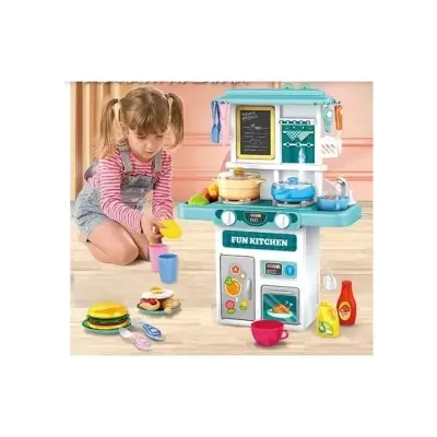Picture of Kitchen Cooking Spraying W/Spray Effect & 50 Accessories Toy Set For Kids(Multicolor)