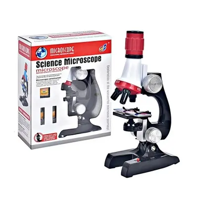 Picture of 1200 Times Microscope Toys Primary School Biological Science Experiment Equipment Kids Educational Toys Microscope Kit