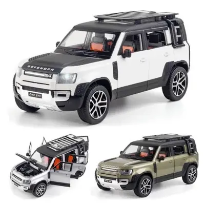 Picture of 1PC 1:24 Landrover Defender Diecasts Alloy Car Luxurious Simulation Toy Vehicles Metal Car 6 Doors Open Model Car Sound Light Toys For Gift(Multicolor)