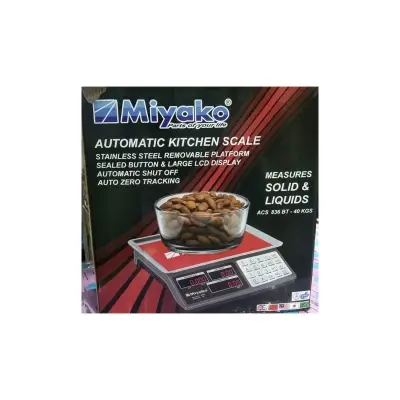 Picture of Miyako Automatic Kitchen Scale ACS 836-BT (UP TO 40KG)(MulticolorACS836-BT)