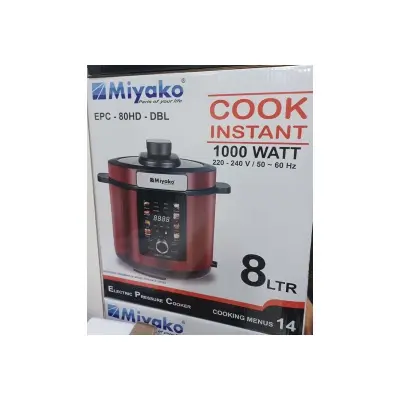 Picture of Miyako 8 Liter Electric Pressure Cooker EPC-80HD-DBL DOUBLE POT(Multicolor)