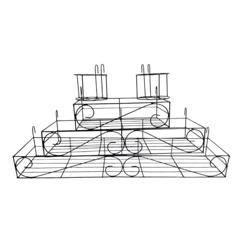 Picture of 5 PC Planter Stand Flower Pot Stand For Balcony Living Room Outdoor Indoor Grill Rack 36, 26, 16 Inches(Multicolor)