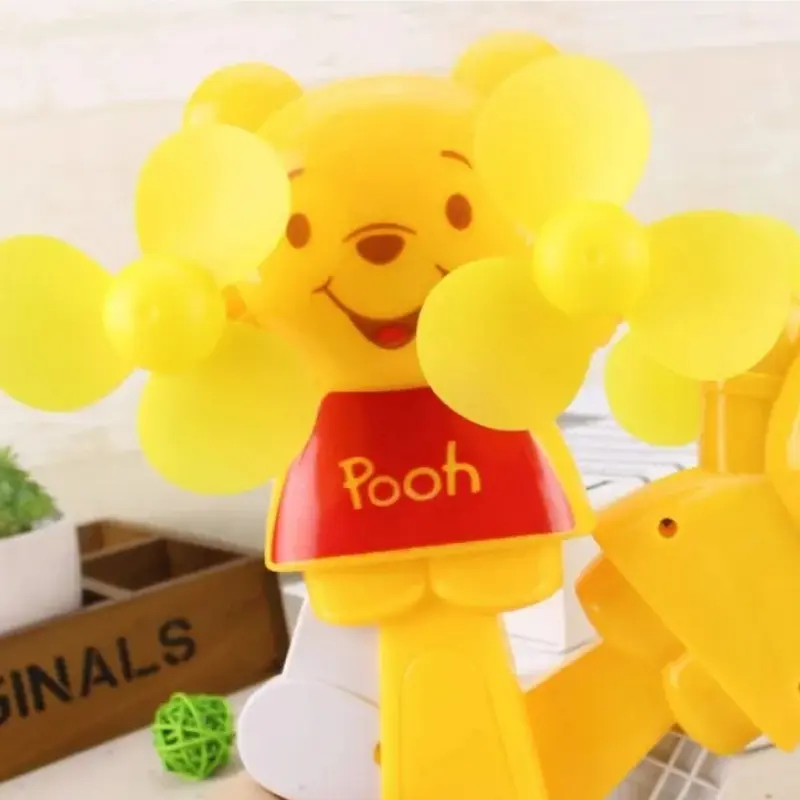 Picture of 1 PC Pooh Portable Manual Hand Crank Mini Fan Without Battery