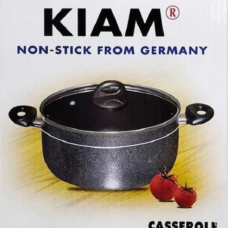 Picture of Kiam Non Stick Casserole (Sauce Pan) With Glass Lid 26CM(Multicolor)