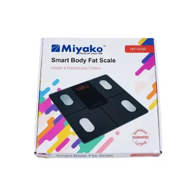 Picture of Miyako Digital weight machine/ Digital weight scale/ Body fat/ Hydration monitor MIF1200D(MulticolorMIF1200D)