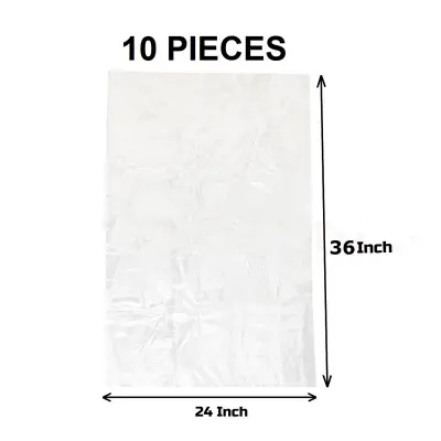 Picture of Clear (36" X24") 10PCS Trash Bag / Poly Bag / Garbage Bag / Moyla Felar Bag / Polibag(Clear)
