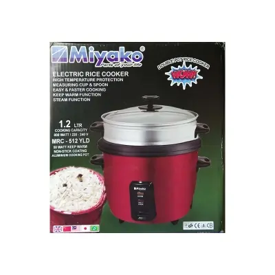Picture of Miyako 1.2 Liter Double Pot Rice Cooker MRC-512YLD(Multicolor)