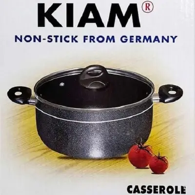 Picture of Kiam Non Stick Casserole (Sauce Pan) With Glass Lid 34CM(Multicolor)