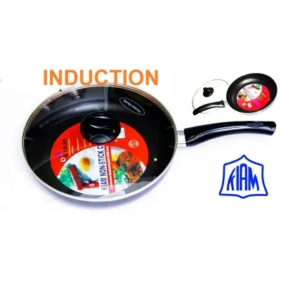 Picture of Kiam frypan 26CM with glass lid (Induction)(Multicolor)