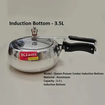 Picture of Kiam Queen Pressure Cooker 3.5 Liter Induction Bottom(Silver)