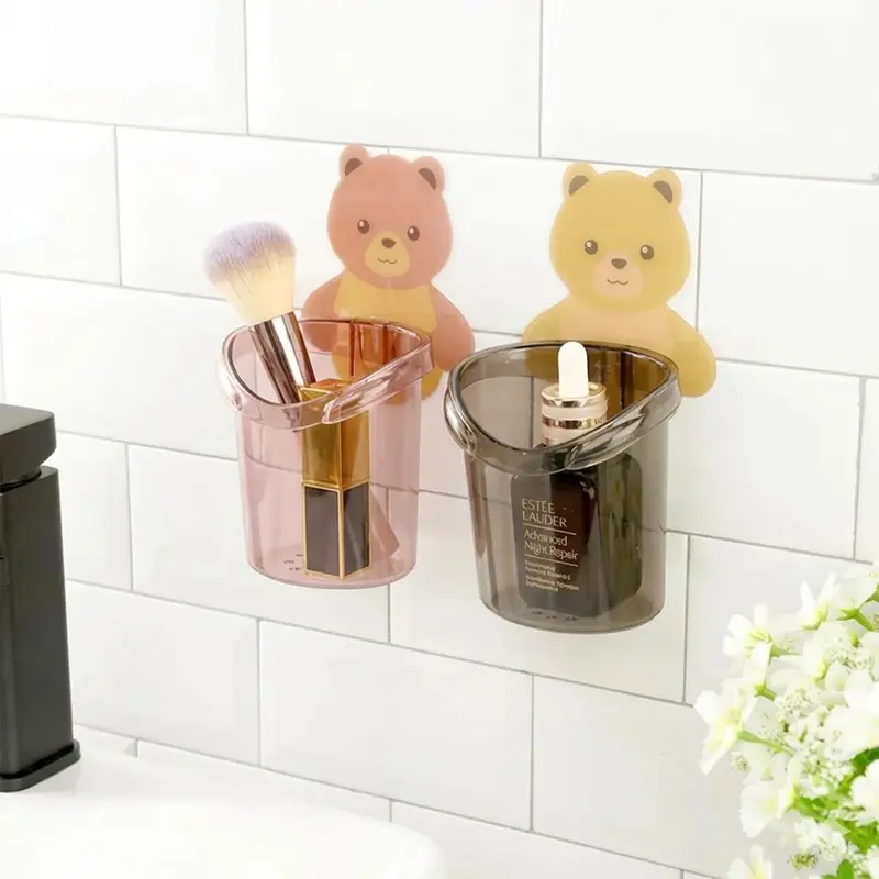 Picture of Keep Your Bathroom Organized with the Creative Storage Cup - Toothpaste and Toothbrush Holder(Multicolor)