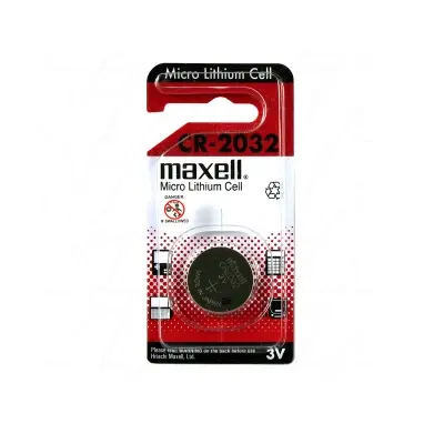 Picture of Maxell CR2032 Lithium 3v Battery for Multi purpose use(Multicolor)