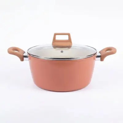 Picture of 26CM Kiam Casserole With Glass Lid CERAMIC(Multicolor)