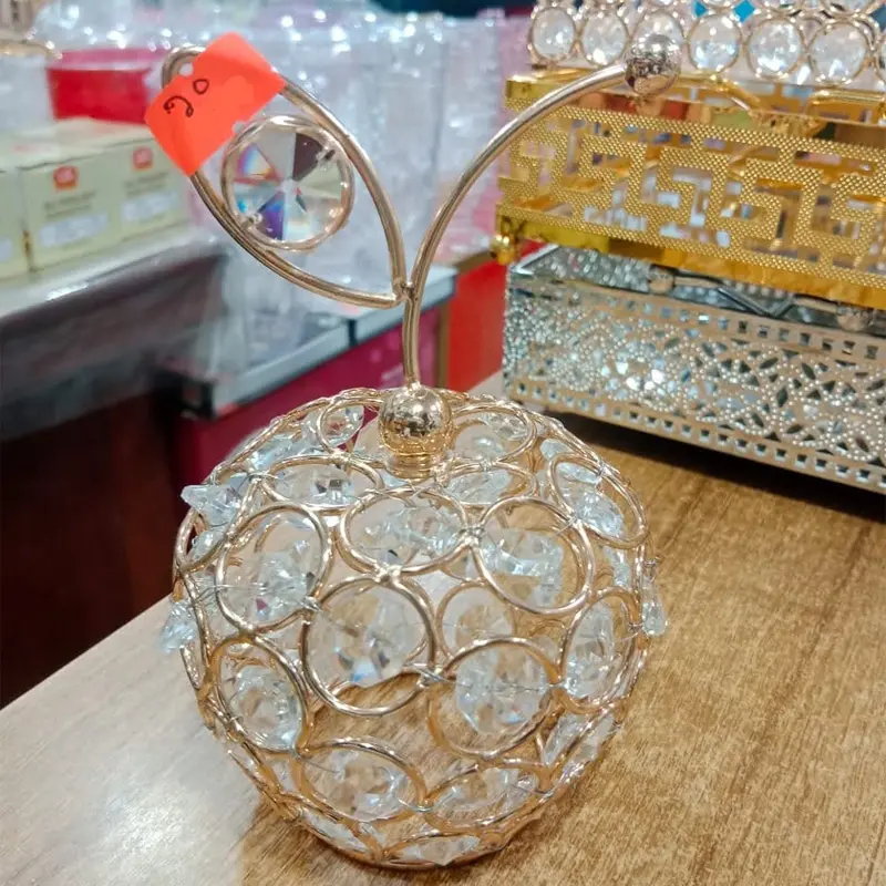 Picture of Candle Crystal Decor Christmas Decor Wedding Decor Desktop Adornment Candle Stand Home Decor Candle Holder European Style Candlestick(Multicolor)