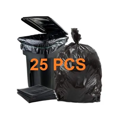Picture of BLACK (55" X35") 25PCS Trash Bag / PolyBag / Garbage Bag / Moyla Felar Bag / Polibag(Black)