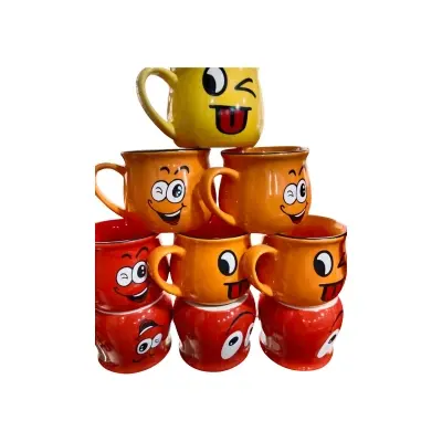 Picture of Emoji Ceramic Mugs For Coffee, Tea, Water, Milk Cup Gift- 1 piece - Coffee Mug(Multicolor)