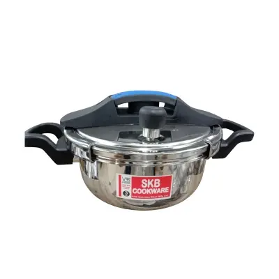 Picture of SKB 3 Ltr Stainless Steel Pressure Cooker Whistle System 304 FOOD GRADE(Silver)