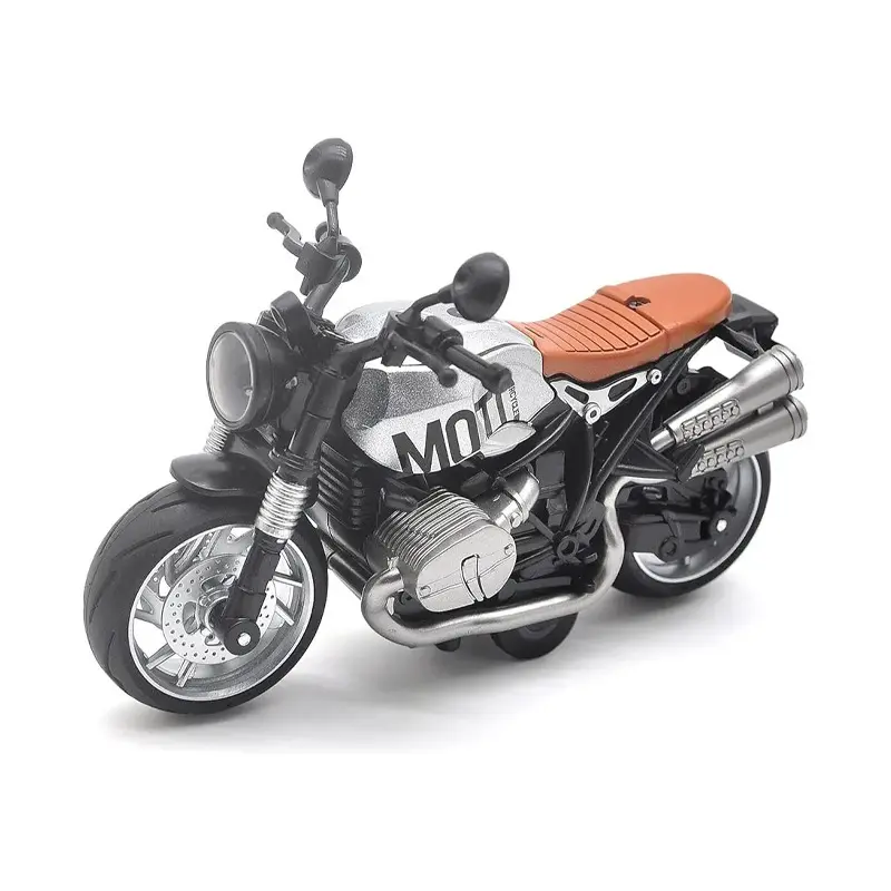 Picture of 1 PC Motorcycle Toys for Kids - Pull Back Toy Motorcycle Model 1/12 Scale with Lights and Sounds, Die-Cast Motorcycles Toy for Boys Kids Age 3-12 Year(Multicolor)