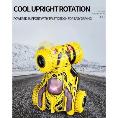 Picture of Stunt Spinning Toy Car YELLOW(Multicolor)