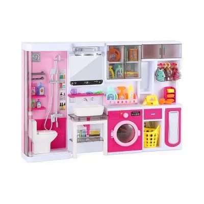 Picture of HOME TOILET Play Set Pretend Roll Play Toys(Multicolor)