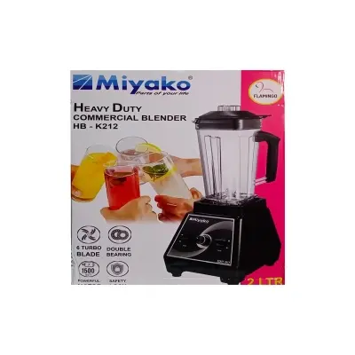 Picture of 1500 WATT Miyako Heavy Duty Commercial Blender 6 Turbo blade HB-K212