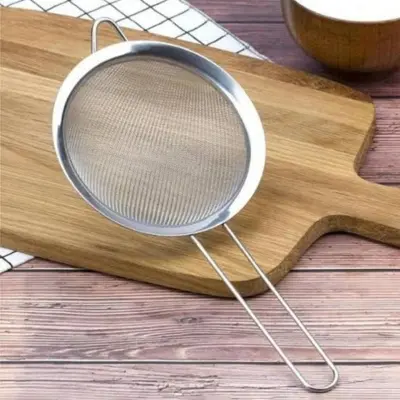 Picture of 1 PC Chakni/Strainer/Multi purpose Strainer/Stainless Steel Strainer - 22cm / 8.5inches(Silver)