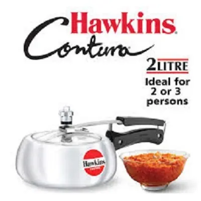 Picture of Hawkins Contura Silver Pressure Cooker 2 litre(Silver)