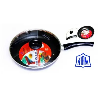 Picture of Kiam Non Stick Fry Pan With Glass Lid 28CM(Multicolor)