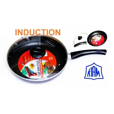 Picture of Kiam frypan 24CM with glass lid (Induction)(Multicolor)