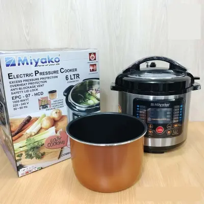 Picture of 6 Liter Miyako Electric Pressure Cooker Cooker EPC-07 DOUBLE POT(Multicolor)