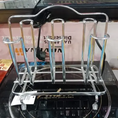 Picture of Rectangular Glass Holder - 6 Holder - Silver(Multicolor)