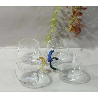 Picture of 4 pcs Deli GLASS CUP GPB26-L4 410ML(Multicolor)