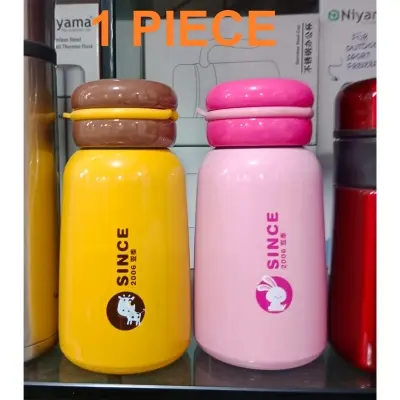 Picture of Thermos Cup Female Lovely Mini Student Child Portable Water Bottles Small Big Belly Simple Stainless Steel Cup Vacuum Flask (MULTICOLOR)(Multicolor)
