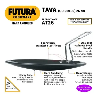 Picture of Hawkins Futura Nonstick Tava 26 cm AT26(Black)