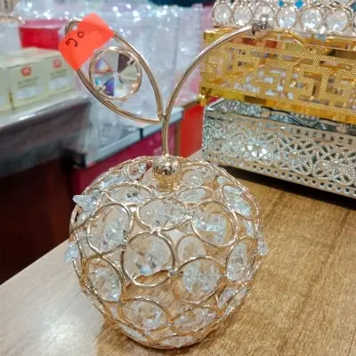 Picture of Candle Crystal Decor Christmas Decor Wedding Decor Desktop Adornment Candle Stand Home Decor Candle Holder European Style Candlestick(Multicolor)